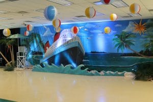 Cruise ship teheme party decoration