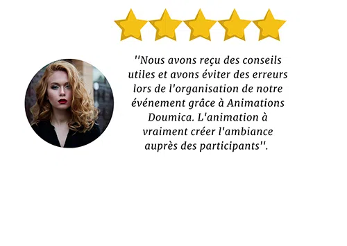 Avis clients Animations Doumica Montreal Avis clients Animations Doumica Montreal
