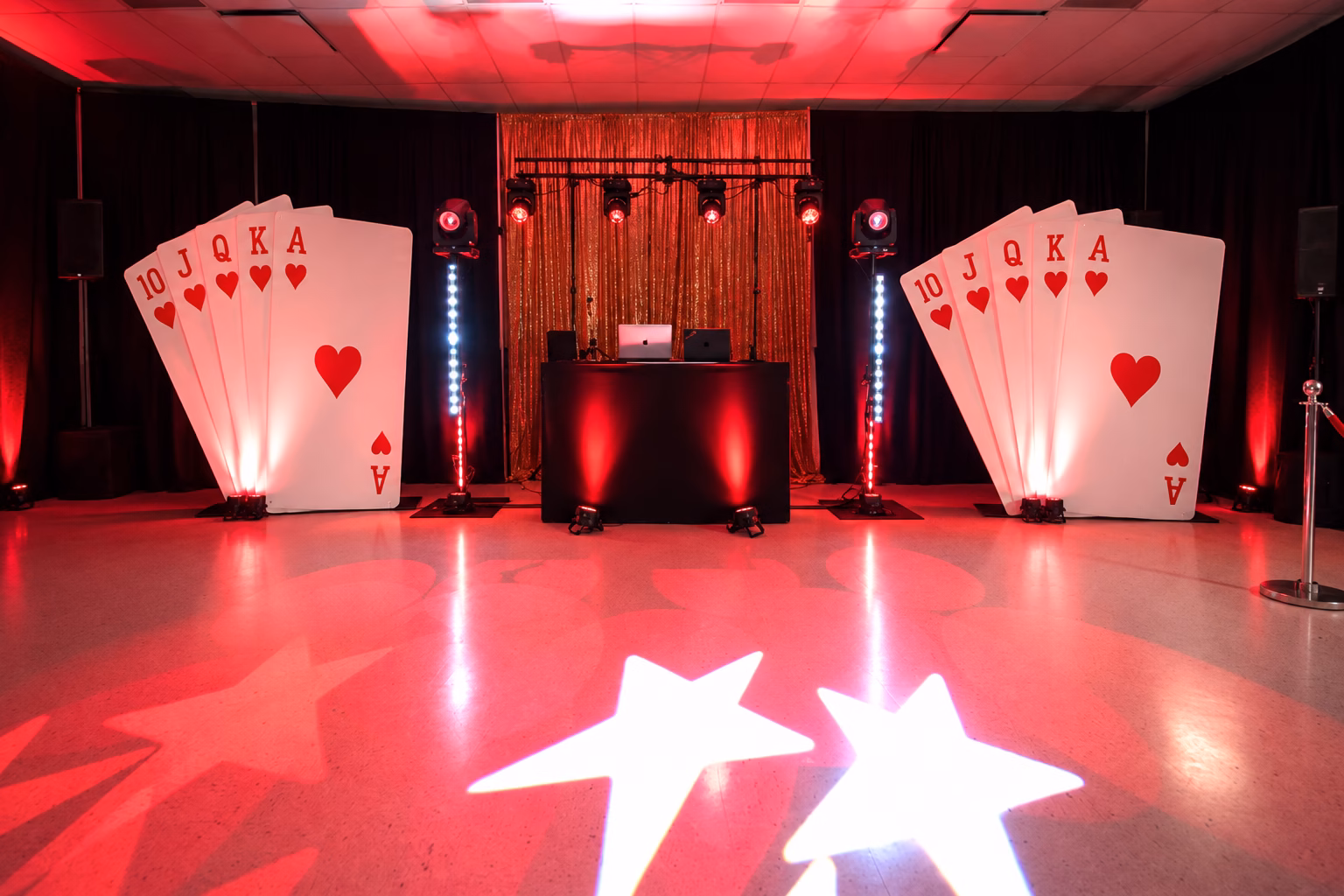 Décor soirée thématique Casino- Animations Doumica